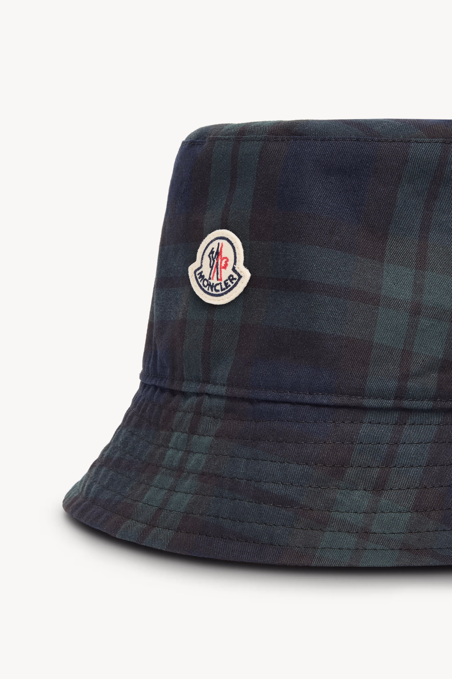 Reversible Bucket Hat Men Blue & Green Moncler 3